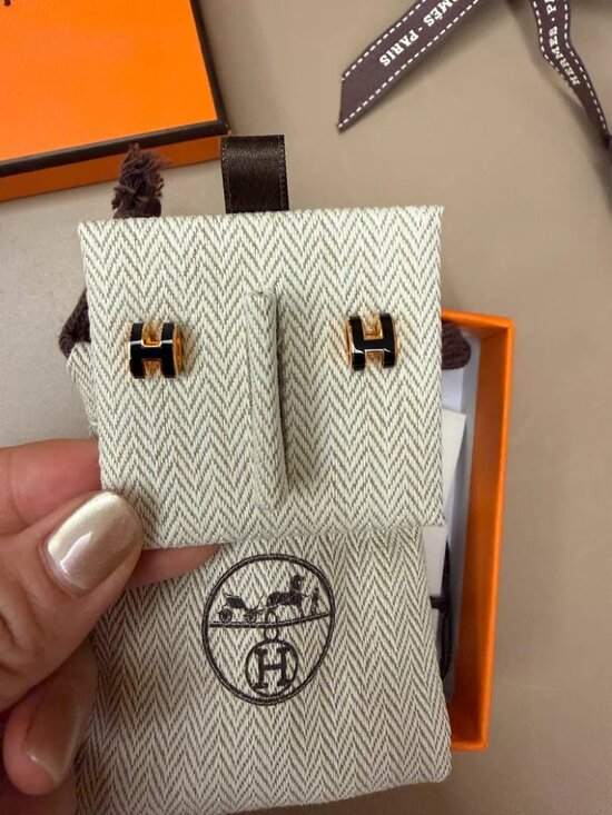 Hermes　 Jewelry - Hermes pop h earrings